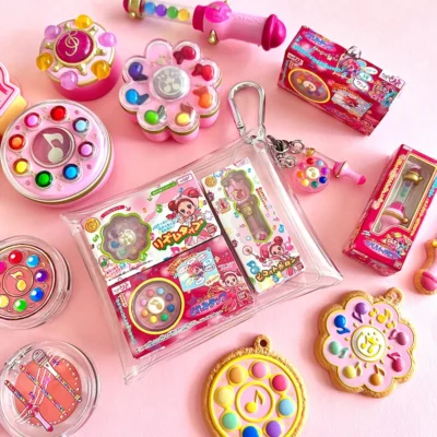 In Stock Bandai Ojamajo Doremi Transformation Set Boxed Keychain Magic Wand Charm Collection Decorations Ornaments Model Toys